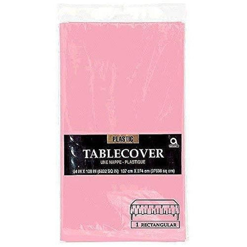 Pink Plastic Tablecover - Caroline Baby Rectangle 54x108cm