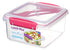 SISTEMA LUNCH PLUS TO GO 1.2L ASSORTED COLOUR LID WITH FORK AND KNIFE. 21652