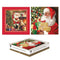 CHRISTMAS CARDS TRADITIONAL SANTA - PACK OF 12 SQUARE BOXED. TAX9037A