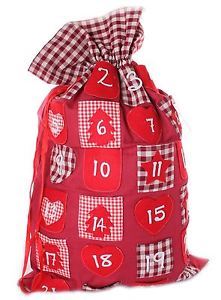 CHRISTMAS ADVENT SACK 78CM X 48CM. XMN0200A