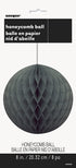 Black Honeycomb Pom Pom 8 Inch - Elegant Party Decorations