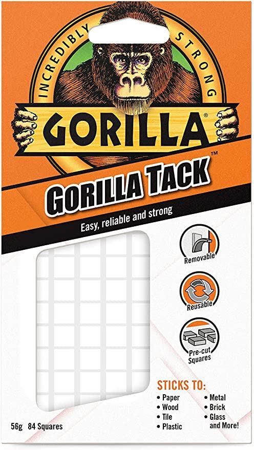 Gorilla Tack Squares 56g - Heavy-Duty Mounting Solution