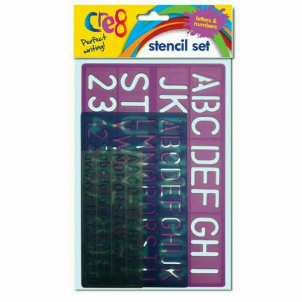 STENCIL SET ASSORTED COLOURS  3 PACK. P2428