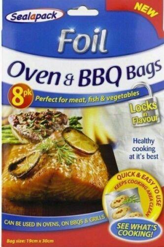 BBQ Foil Bags - Sealapack Oven & Grill Bags 6 Pack SAP026