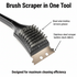 BLAZE BUDDY BBQ WIRE CLEANING BRUSH WITH STAINLESS STEEL SCRAPER. OL320575