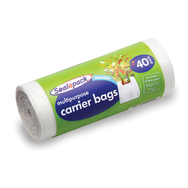 Reusable Carrier Bags - SEALAPACK 57.5cm x 45cm 40/Pack