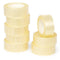PRIMA 18MM X 33M ROLLS CLEAR TAPE PACK 8. NEPPC1833