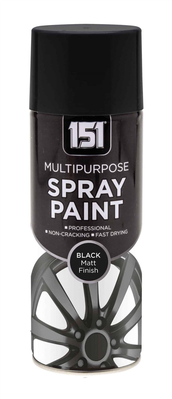Black Matt Spray Paint 400ml - High-Quality TAR025 Finish