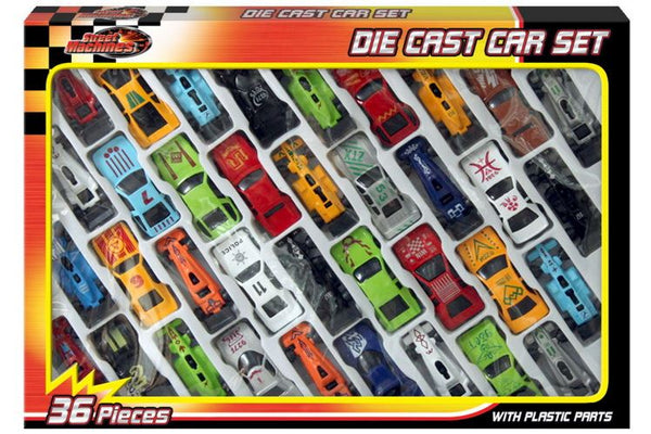 Die Cast Car Set - 36 PC Street Machines in Window Box | TY792