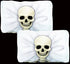 2 SKULL CUSHION COVER. DP11773