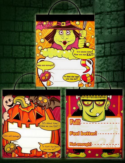 GIANT HALLOWEEN CANDY BAG ASSORTED DESIGN. 11414