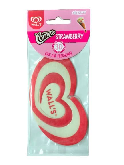 3D Car Air Freshener - Strawberry Scent | AIRPURE WALLS WP3D-CS-876
