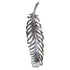 19 CM SHINY SILVER HANGING FEATHER. DP55607