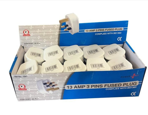 POWER PLUS 13AMP 3 PINS FUSED PLUG. PP1042