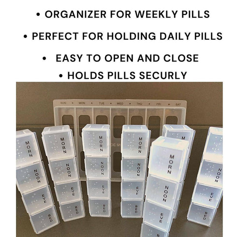 Pill Organizer Box - 7 Day Medicine Dispenser DGI0214 HH1025
