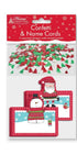 CHRISTMAS 8 CUTE PLACE CARD WITH PARTY CONFETTI. XPACNCC
