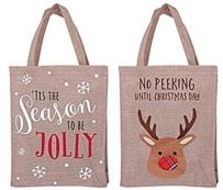 HESSAIN CHRISTMAS GIFT BAG. 9361