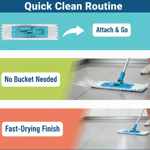 ELLIOTT FLAT MICROFIBRE MOP REFILL. 10F00201