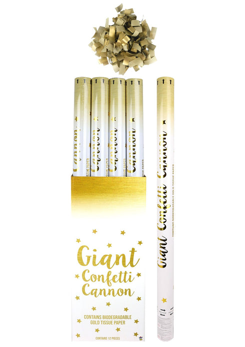 Gold Confetti Cannon 80cm - Perfect for Parties | X38728