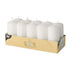 PACK OF 10 WHITE PILLAR CANDLES 40 X 90 MM. PS17915