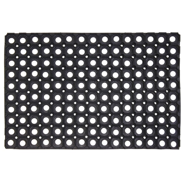 Heavy Duty Door Mat - JVL Rubber Ring Entrance Mat 40x60cm