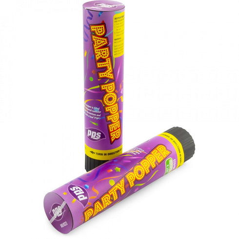 Confetti Cannon Poppers - Colorful Party Celebration 21cm 2 Pack