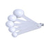 Plastic Measuring Spoons Set - 5 White AP7838