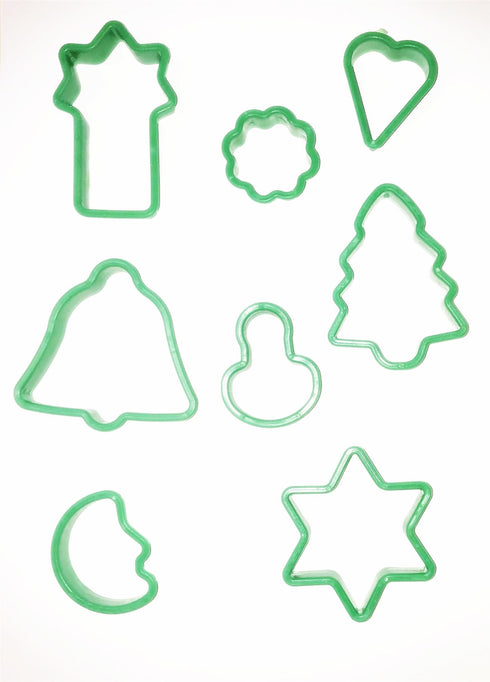 ASSORTED 8 CHRISTMAS CUTTERS DOUGH COOKIE BISCUIT. HCCC HCCT
