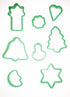 ASSORTED 8 CHRISTMAS CUTTERS DOUGH COOKIE BISCUIT. HCCC HCCT