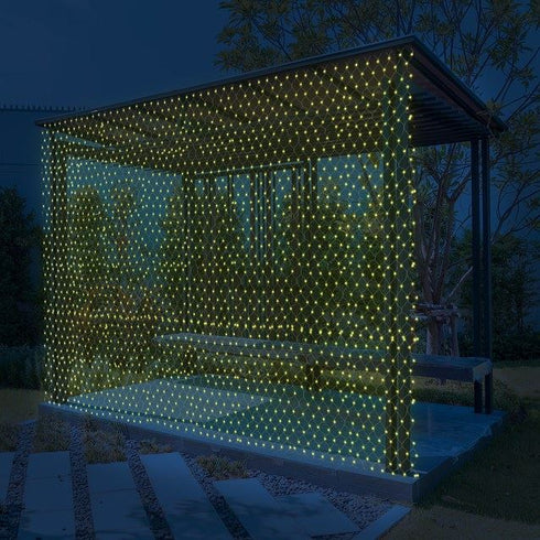 THE CHRISTMAS WORKSHOP 180 WARM WHITE LED NET CHASER CHRISTMAS LIGHTS 1.8M. BML86590