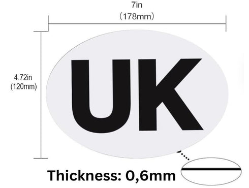 UK Magnetic Car Sticker - BLACKSPUR 178x120mm BB-LP110