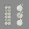12 MINI BAUBLES MAT GLITTER WHITE COLOUR 30MM. DP56306