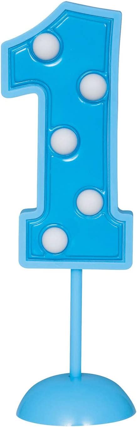 Flashing Cake Topper - Blue Polka Dots No.1 | UNI37041