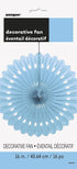 Baby Blue Fan Decoration 40cm - Unique Party Accessory UNI63191