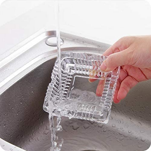 SQUARE GLASS ASHTRAY. JL1016