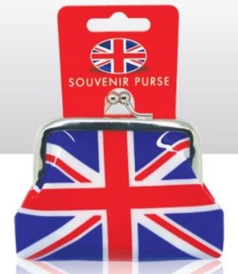 Union Jack Purse - Small PVC Clip Wallet EL63233