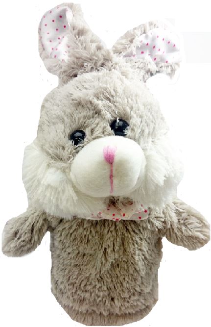 SPRINGTIME HAND PUPPET RABBIT GREY EASTER. 345504GREY
