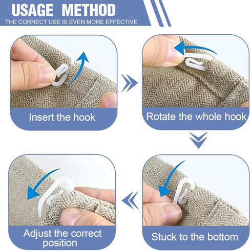 Curtain Hooks Pack - ASHLEY CURTAIN HOOKS 100/PK BB-CH800