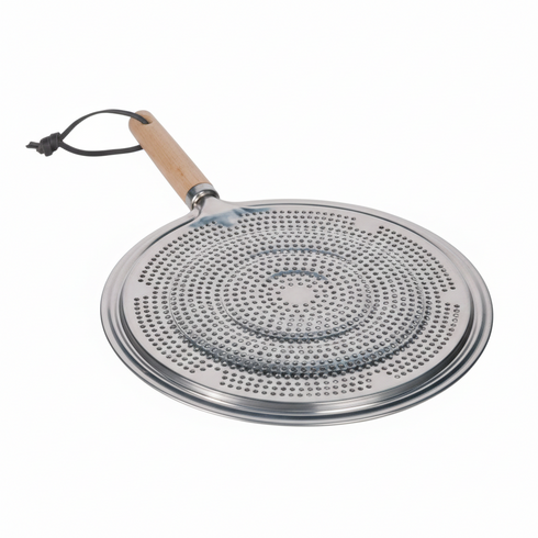 SIMMER RING WITH WOODEN HANDLE. 4591
