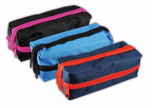 Rectangular Pencil Case - Criss Cross Assorted Colours T301951