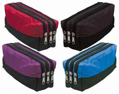 Rectangular Pencil Case - TIGER TRIPLE ZIP T301925