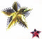 FOIL HANGING STAR 27CM. HBA022