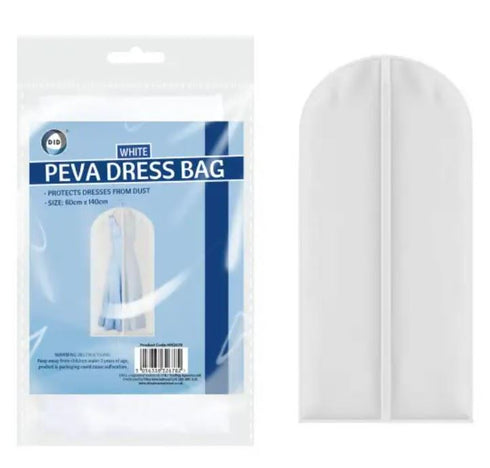 DID PEVA WHITE DRESS BAG 60 X 140CM. HH2678