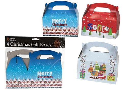 4 CHRISTMAS PARTY GIFT BOX FOOD. 251519