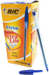 PACK OF 50 BIC CRISTAL BALL PENS BLUE. BIC5130BLUE_50