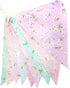 VINTAGE FLORAL FABRIC BUNTING SHABBY CHIC PARTY WEDDING. TX0922