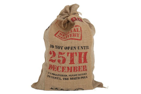 'LARGE HANDCRAFTED HESSIAN JUTE SANTA SACK DON'T OPEN UNTIL 25TH DECEMBER PARTY GIFT STOCKING'||'. '||'XM1724'
