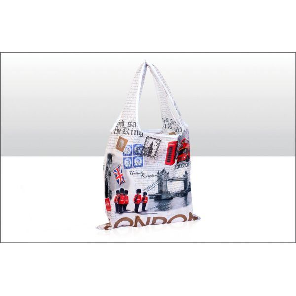 London Shopping Bag - Fold Up Collage Design EL77592