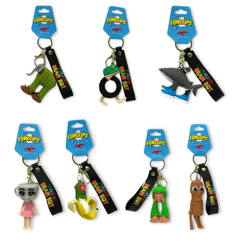 ITALIAN BRAIN ROT ASSORTED KEY FOB. HU8147AF