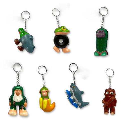ITALIAN BRAIN ROT ASSORTED PU SQUEEZY KEY FOB 7CM. HU8148AF